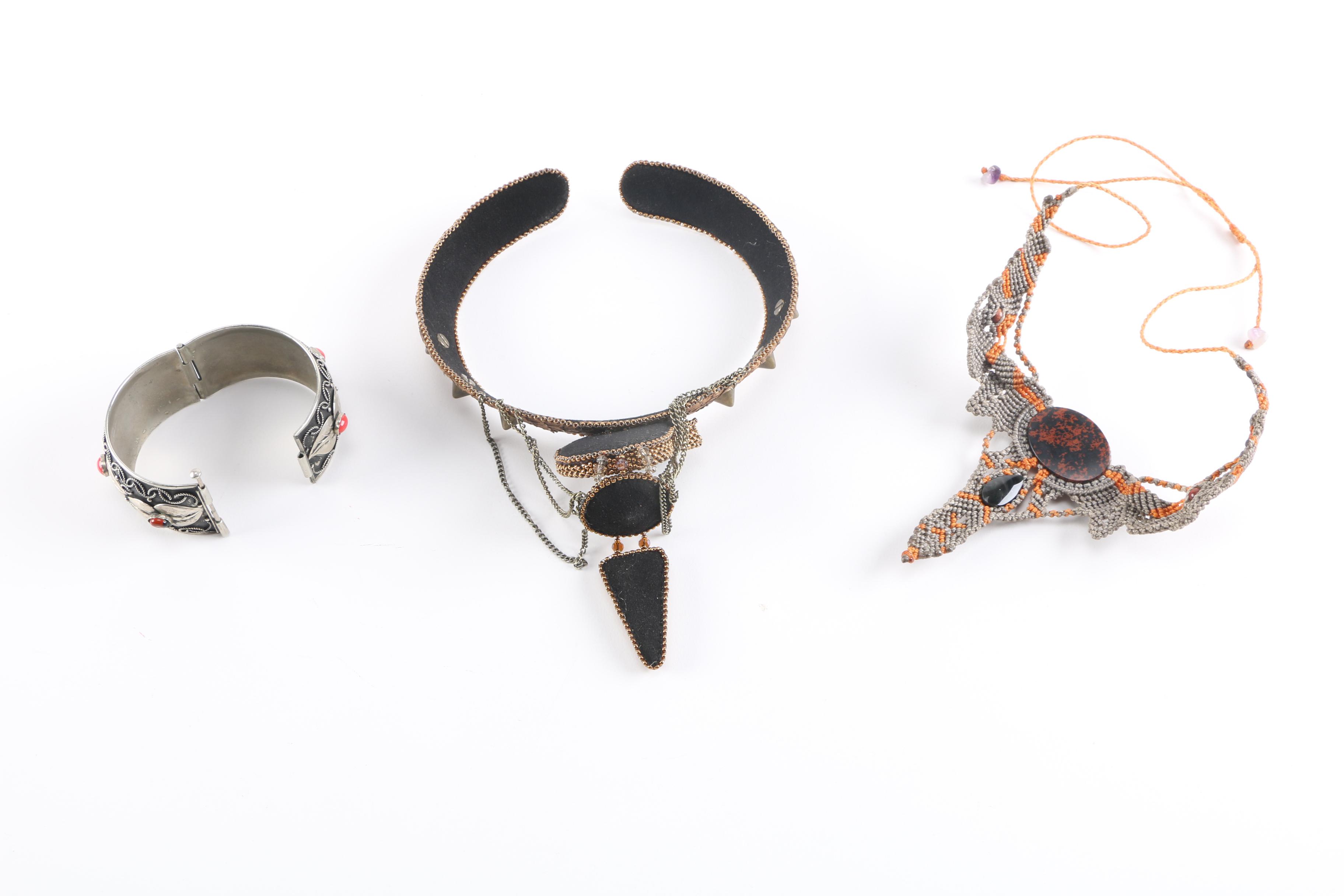 Stone and Coral Beaded Jewelry