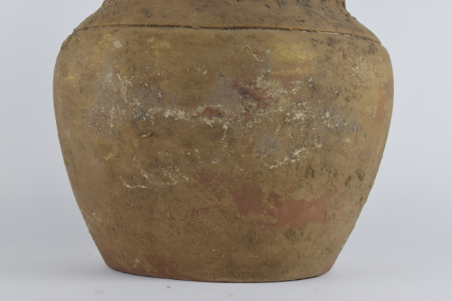 Gold and Rust Tone Terracotta Planter with Applied Finish