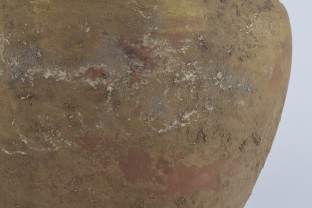 Gold and Rust Tone Terracotta Planter with Applied Finish