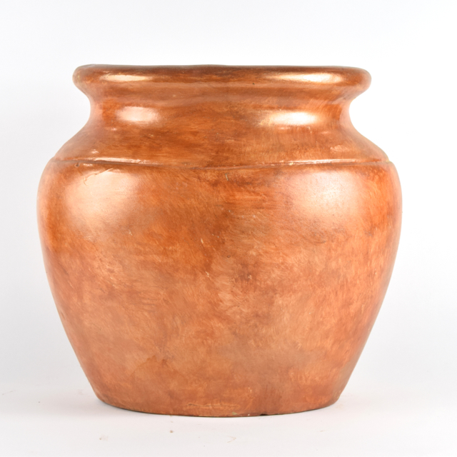 Glossy Brick Tone Terracotta Planter