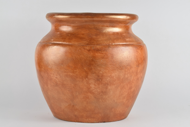 Glossy Brick Tone Terracotta Planter