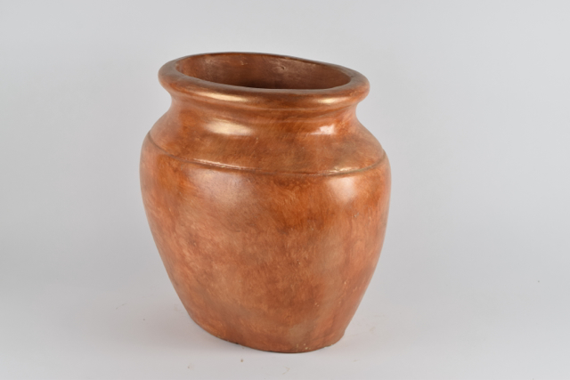 Glossy Brick Tone Terracotta Planter