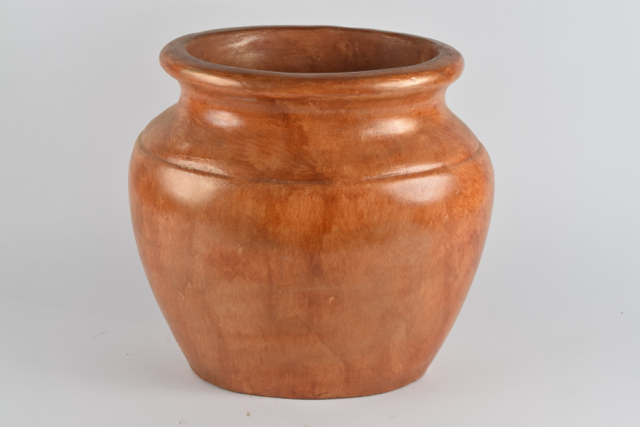 Glossy Brick Tone Terracotta Planter