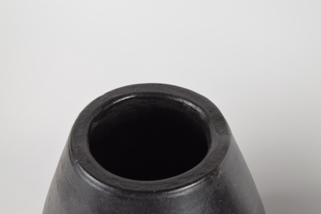 Charcoal Tone Wheel Thrown Terracotta Vases