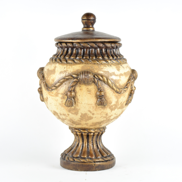 Covered Neoclassical Style Terracotta Urn