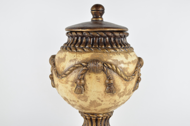 Covered Neoclassical Style Terracotta Urn