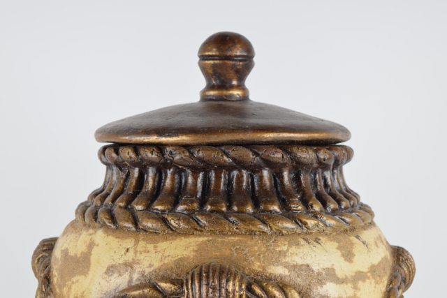 Covered Neoclassical Style Terracotta Urn