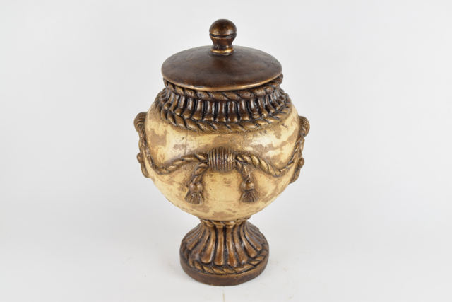Covered Neoclassical Style Terracotta Urn