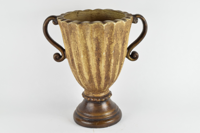 Handled Trophy Style Terracotta Urn Planter