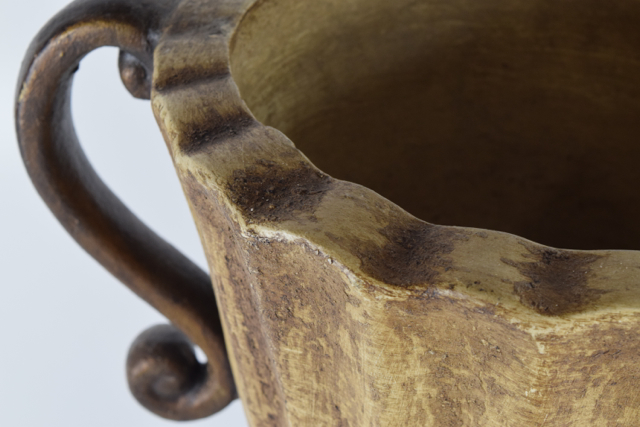 Handled Trophy Style Terracotta Urn Planter