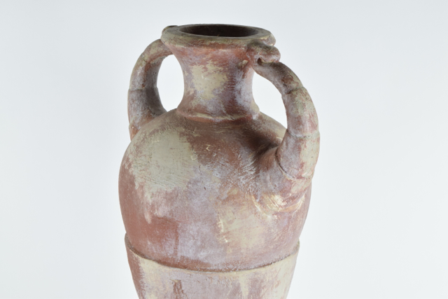 Brick and Cream Tone Amphora Style Urn