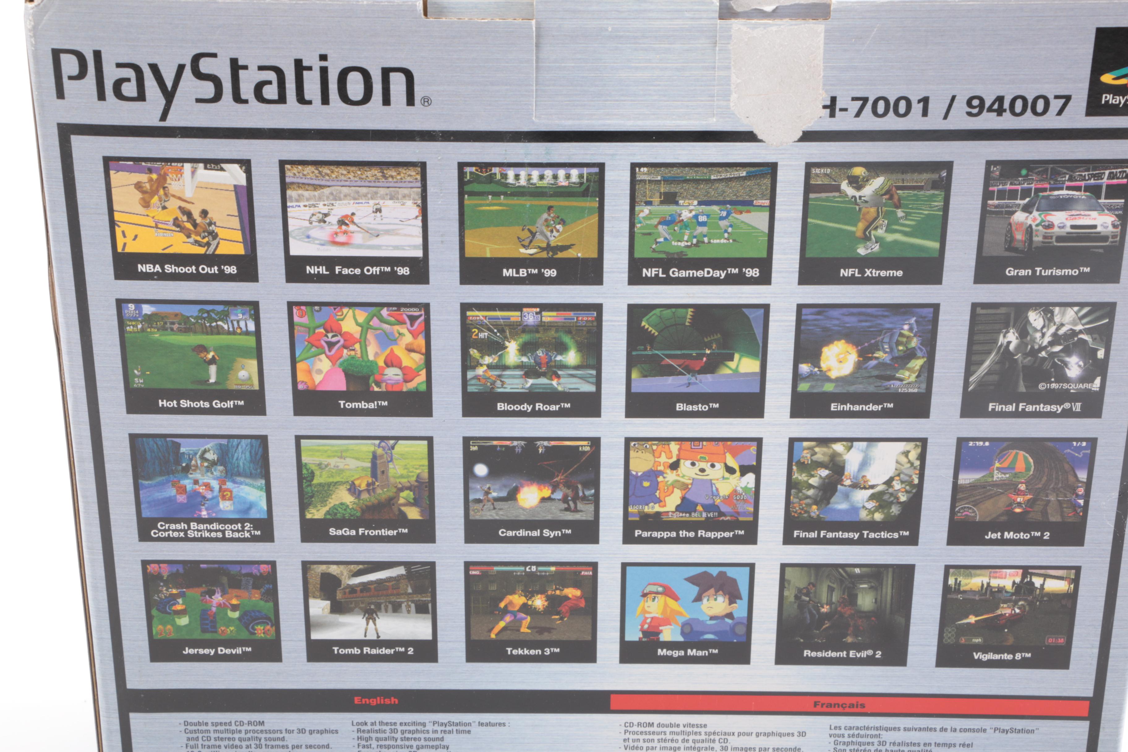 1990s Sony PlayStation SCPH-7001 with Mad Catz Accessories