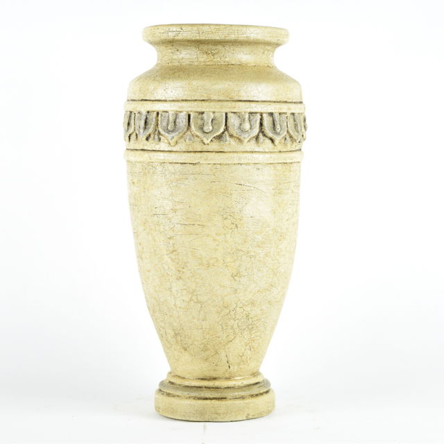 Antiqued Cream Tone Terracotta Urn