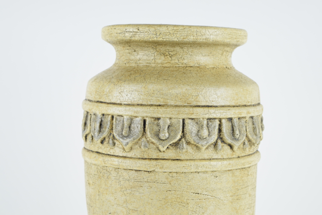Antiqued Cream Tone Terracotta Urn