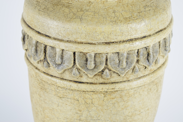 Antiqued Cream Tone Terracotta Urn