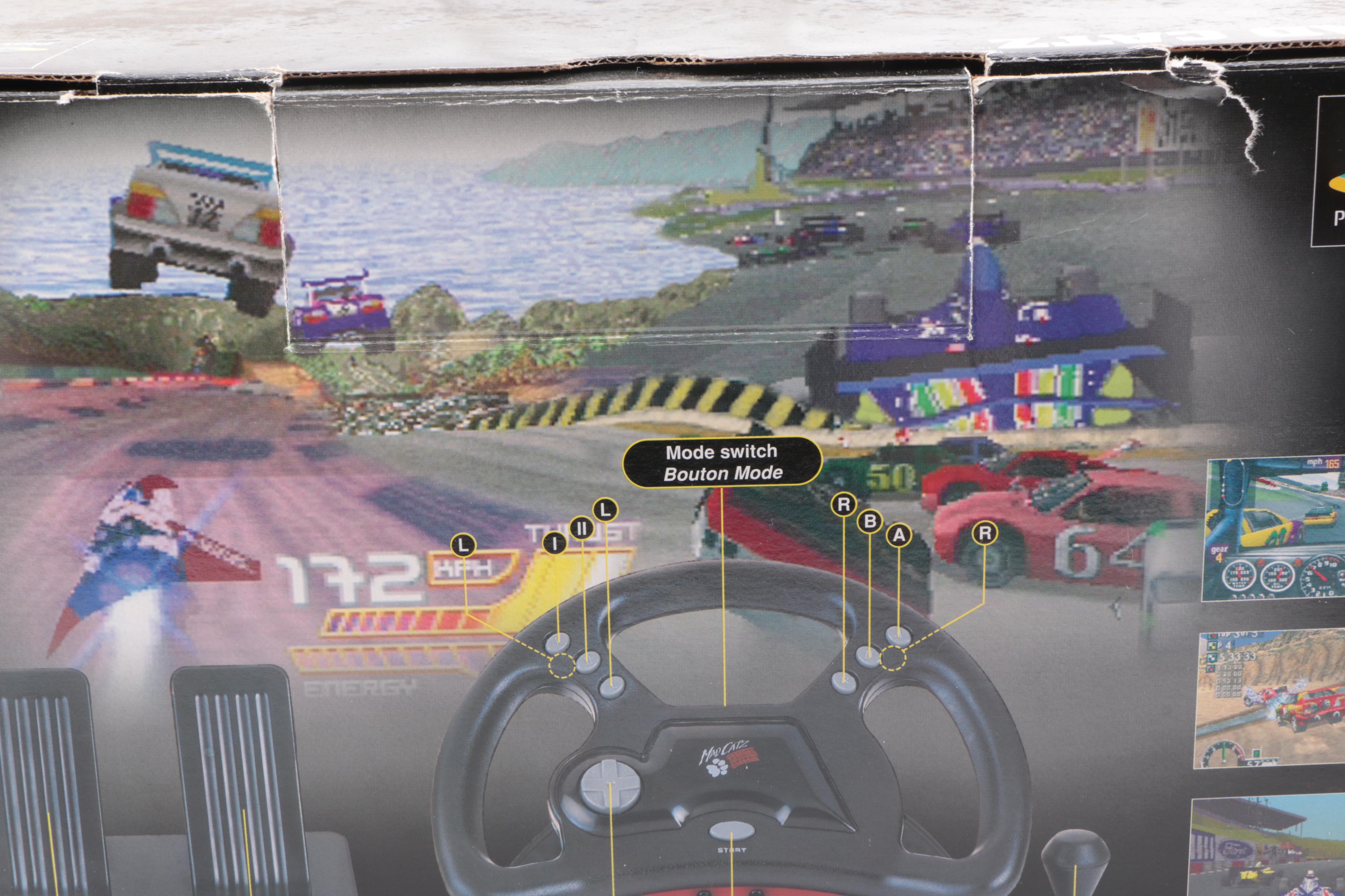 1990s Sony PlayStation SCPH-7001 with Mad Catz Accessories