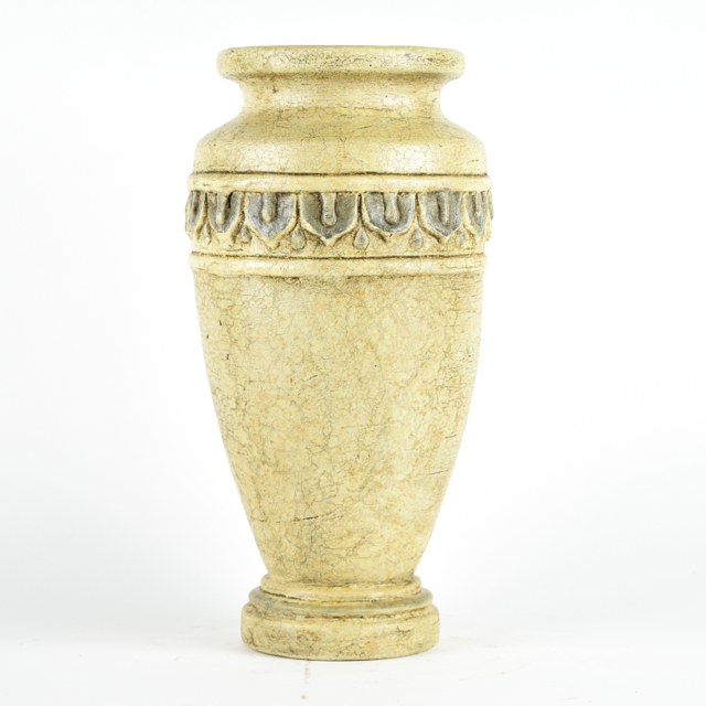 Antiqued Cream Tone Terracotta Urn