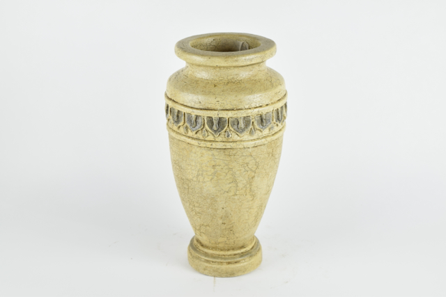 Antiqued Cream Tone Terracotta Urn
