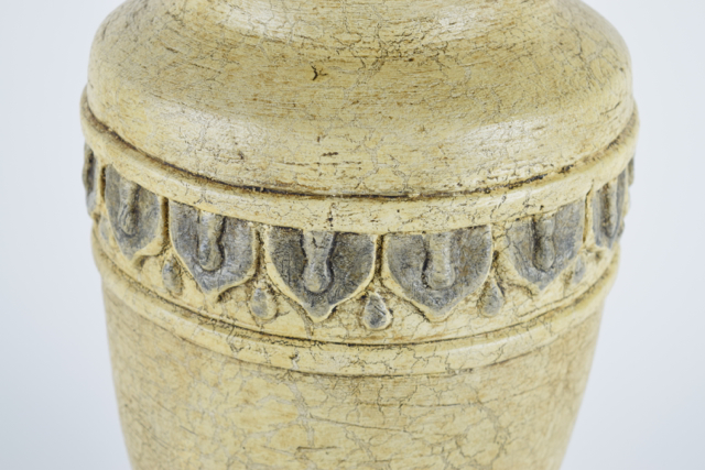 Antiqued Cream Tone Terracotta Urn