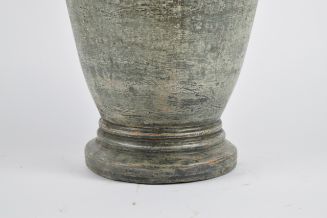 Sage and Gold Tone Terracotta Urn