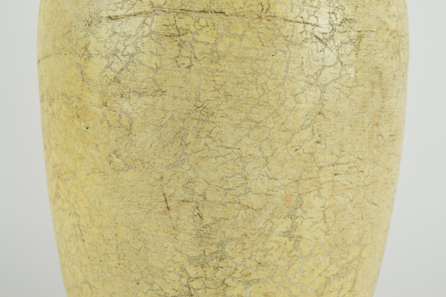 Antiqued Cream Tone Terracotta Urn With Beaded Detail