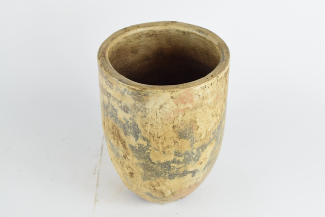 Modern Bullet Style Terracotta Vase