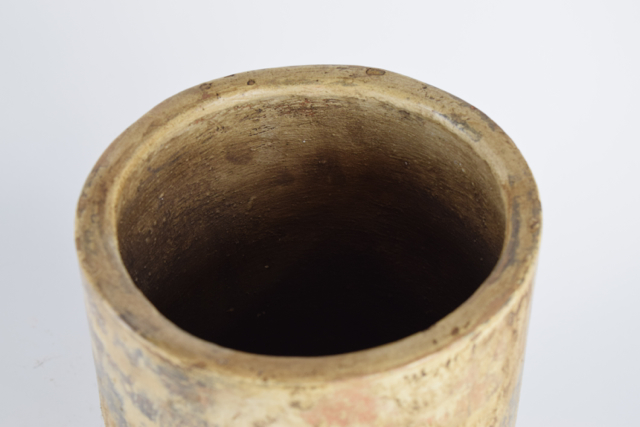 Modern Bullet Style Terracotta Vase