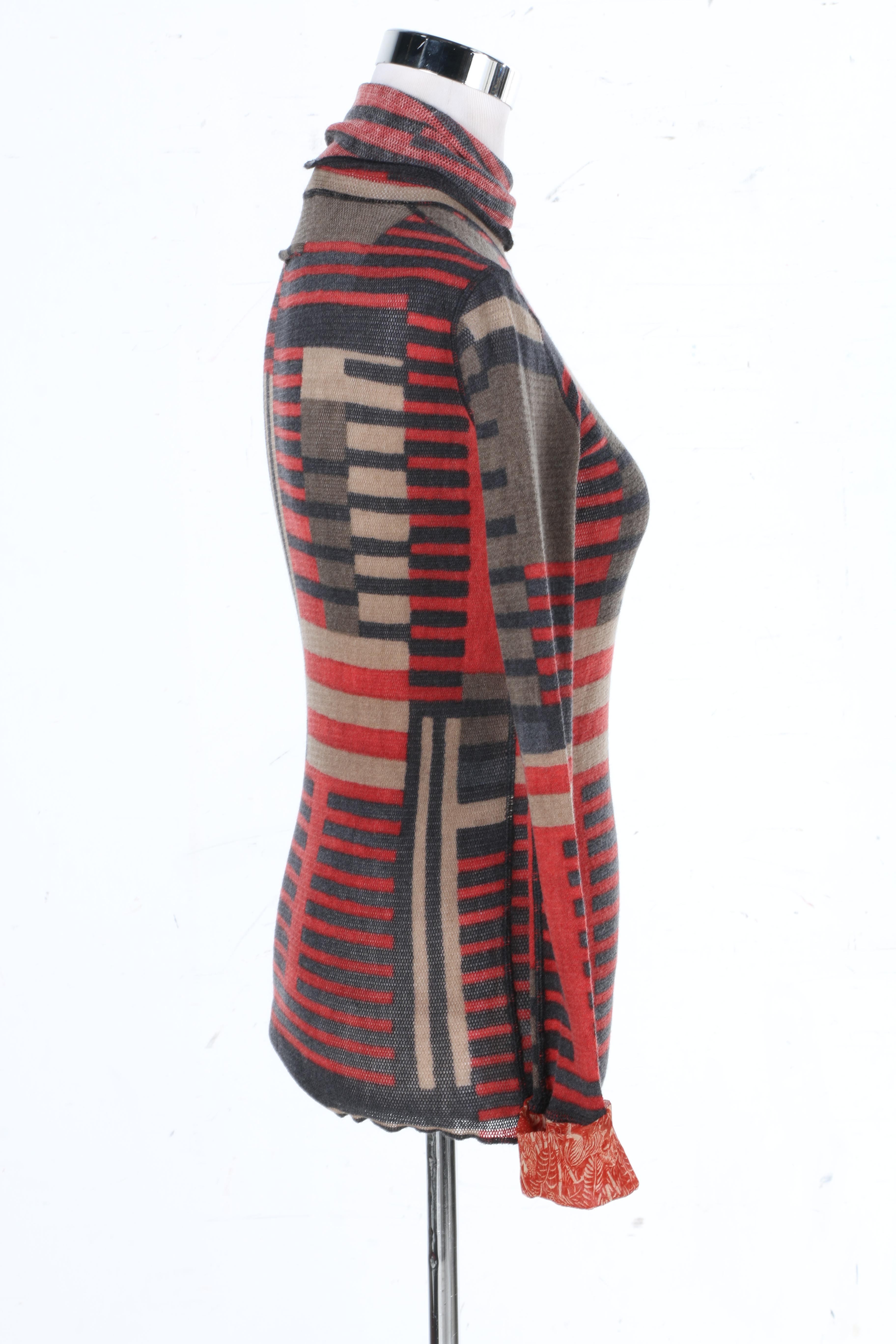 Jean Paul Gaultier Top with Jungle Themed Cuffs