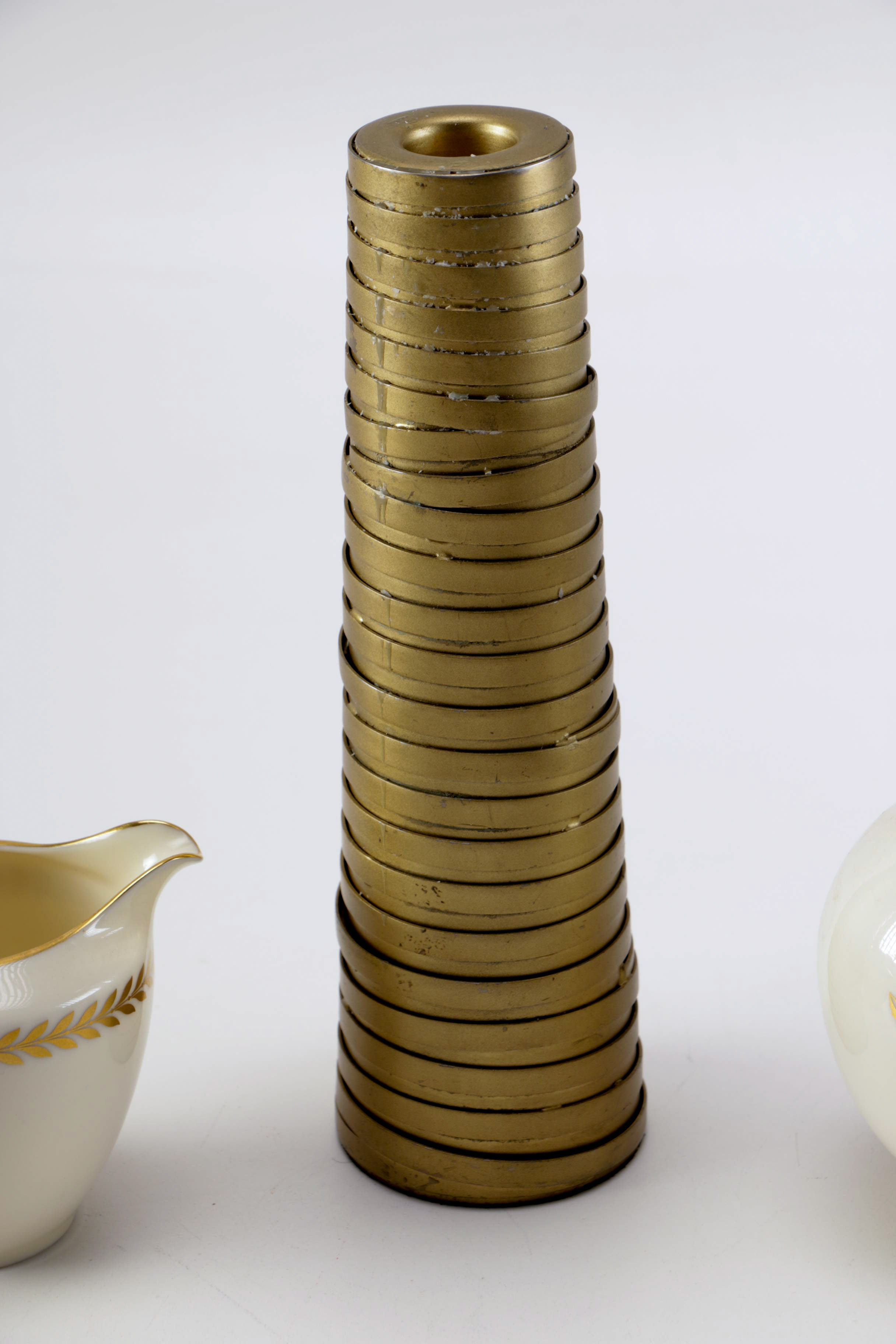 Lenox Creamer, Candlestick and Vase