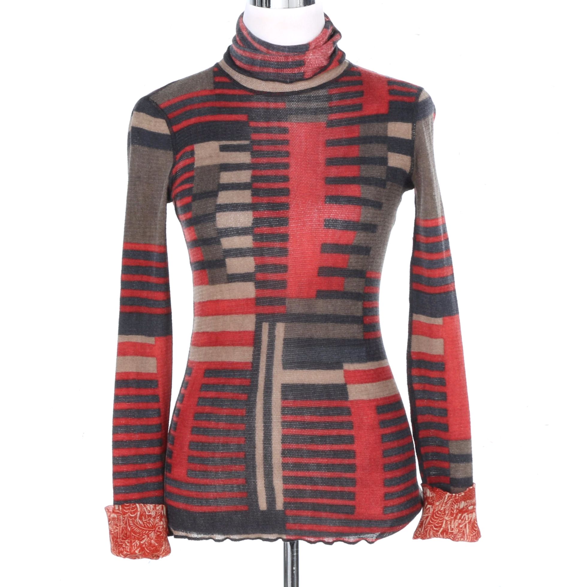 Jean Paul Gaultier Top with Jungle Themed Cuffs