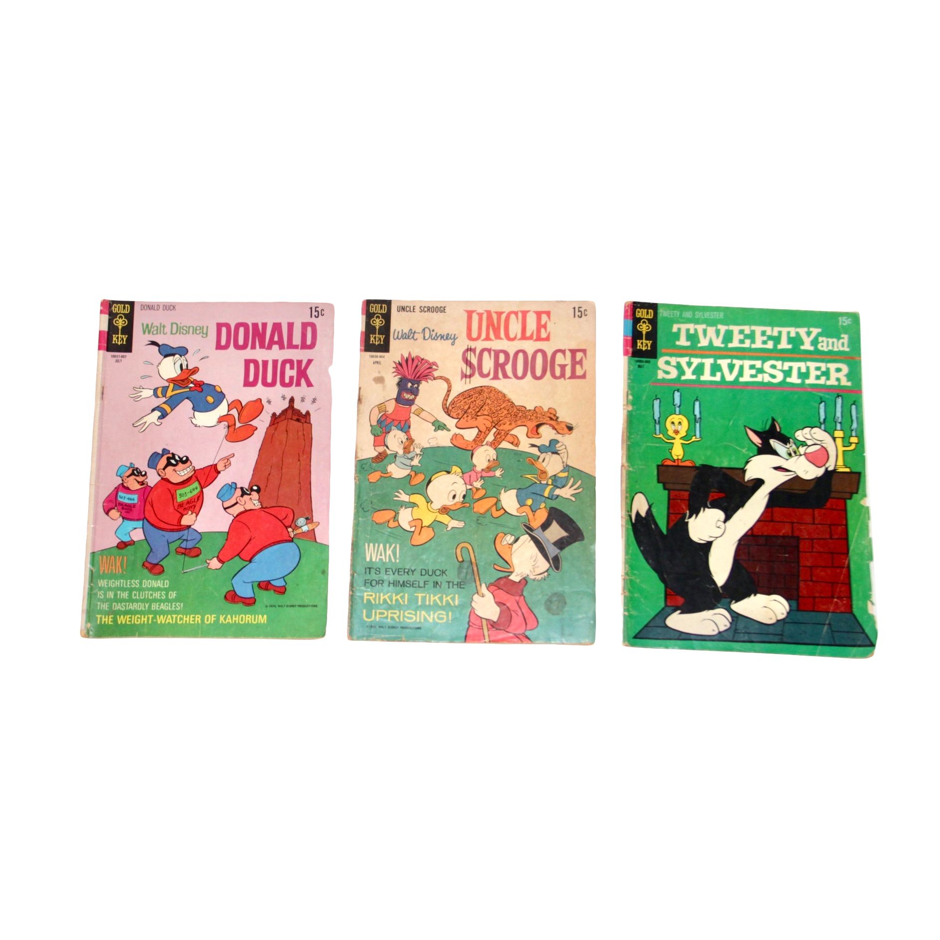 Gold Key Comic Books Including Donald Duck, Uncle Scrooge and Tweety and Sylvester