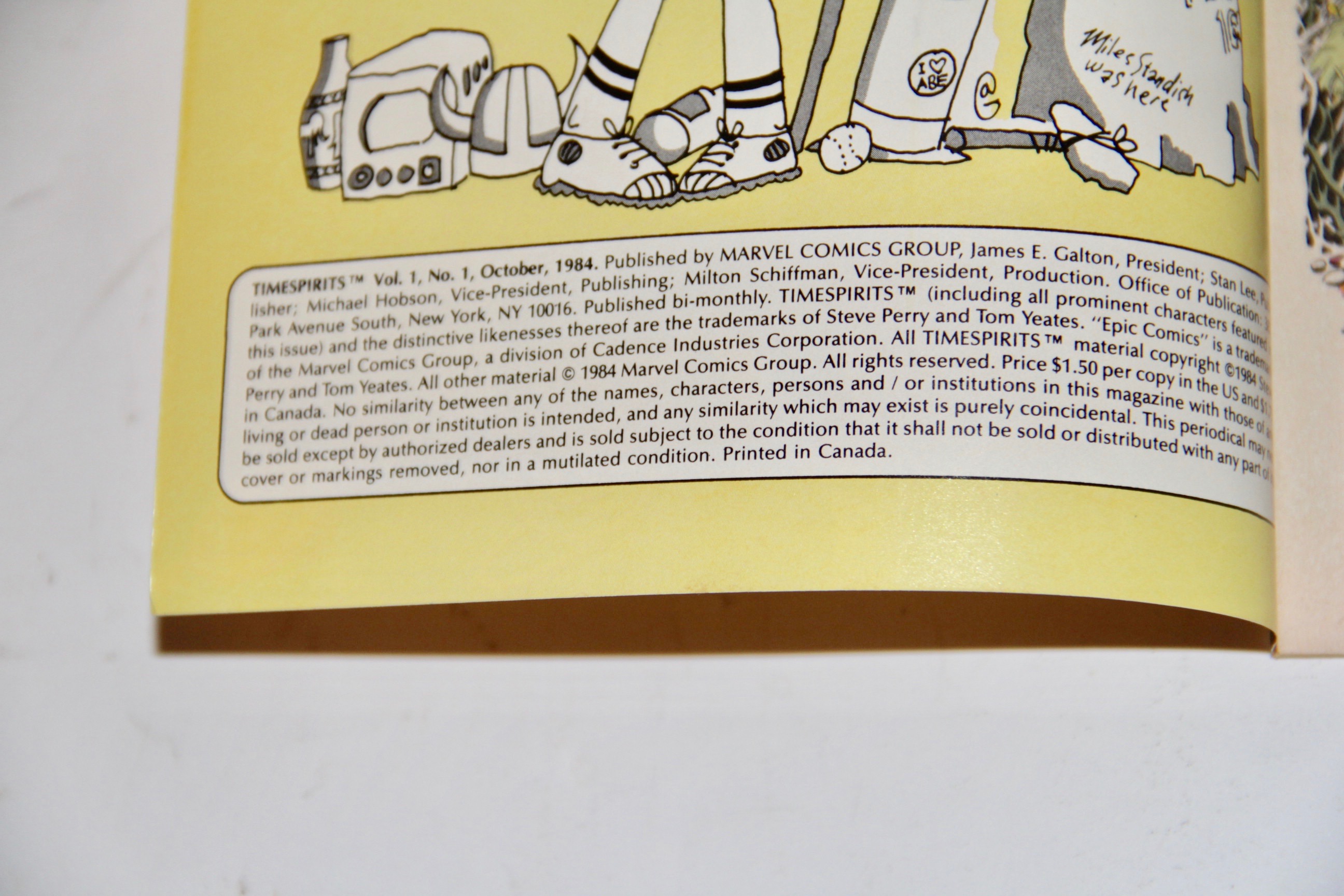 Epic Comics "Timespirits" Comic Books