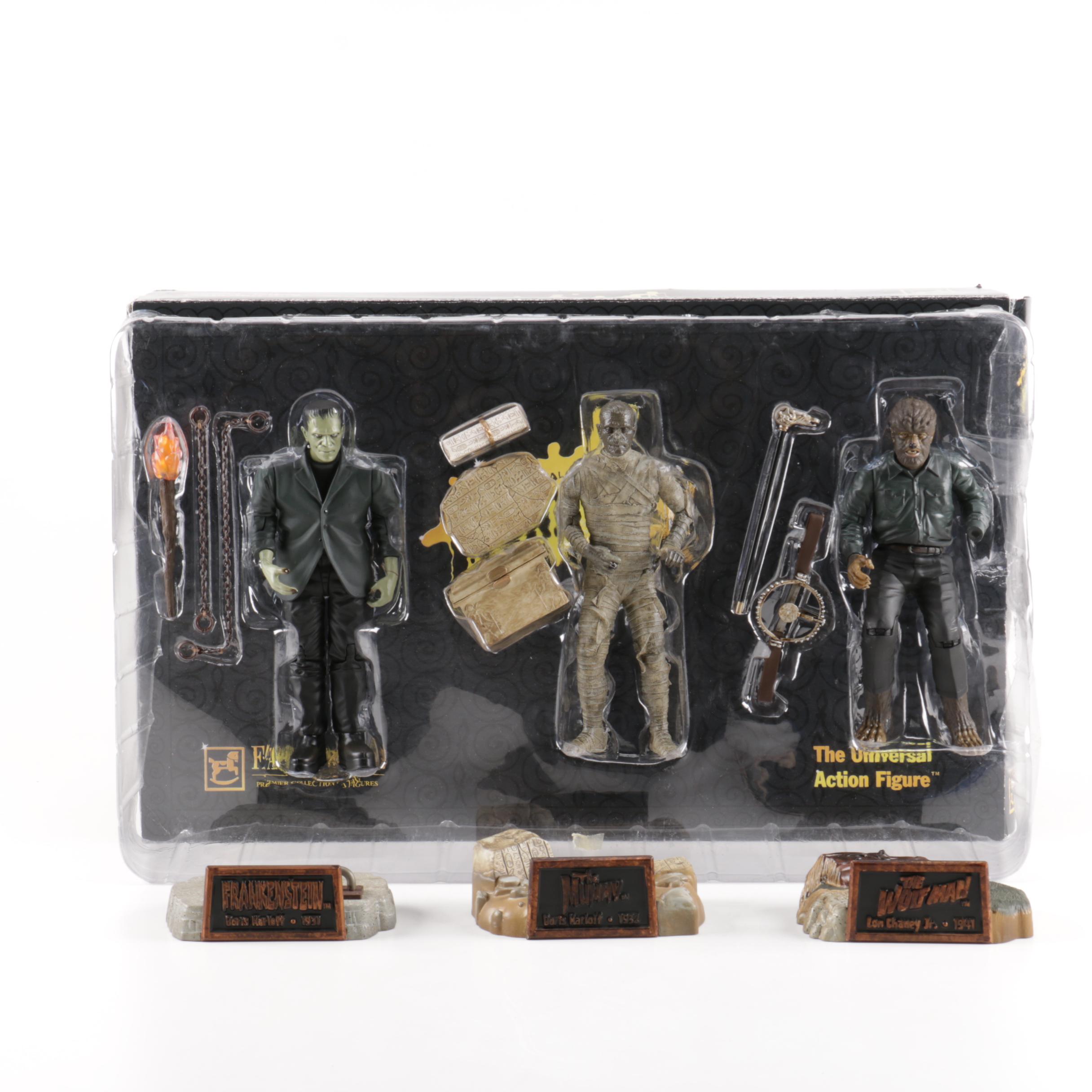Collection of Classic Hollywood Monster Action Figures