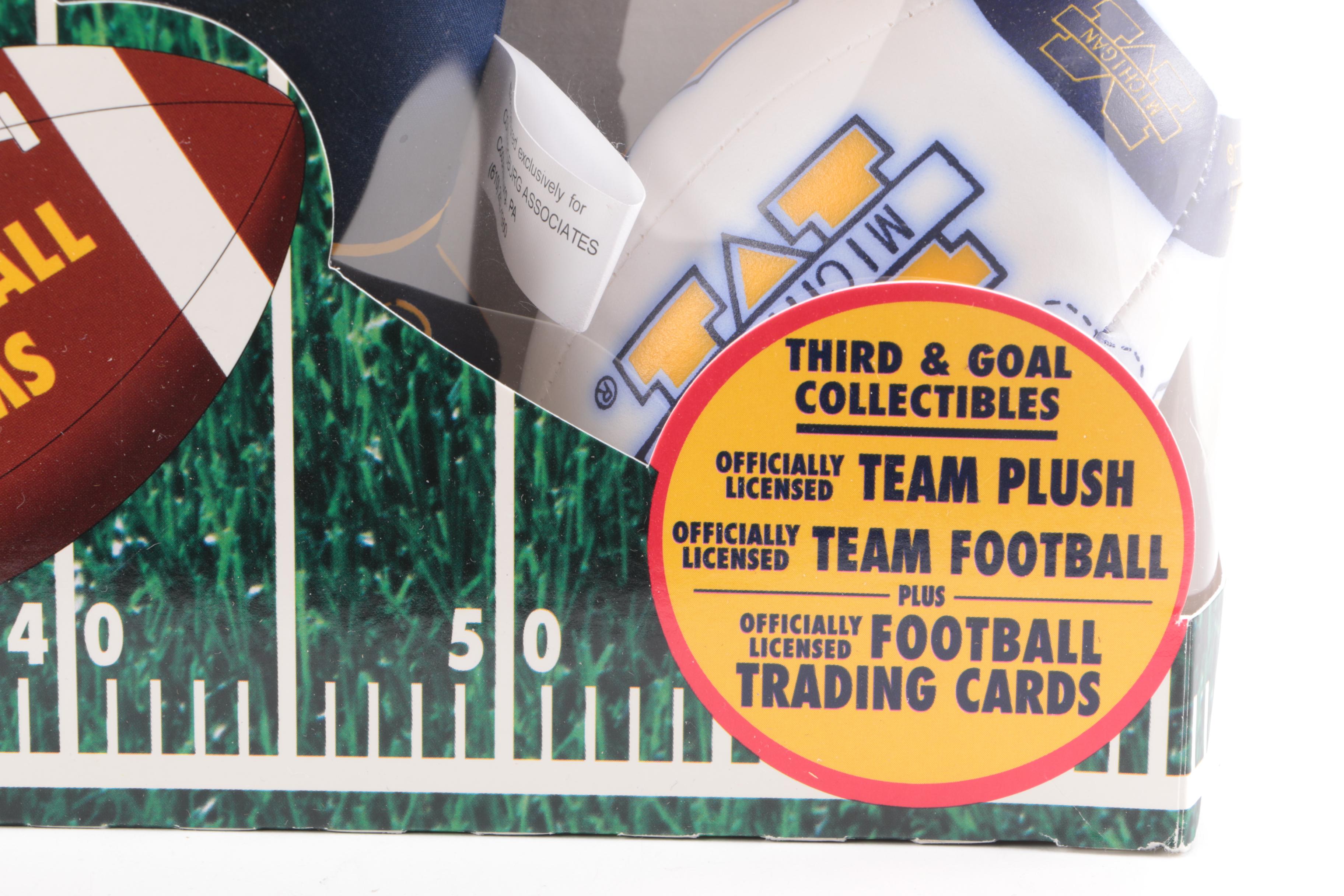 Assortment of Football Collectibles