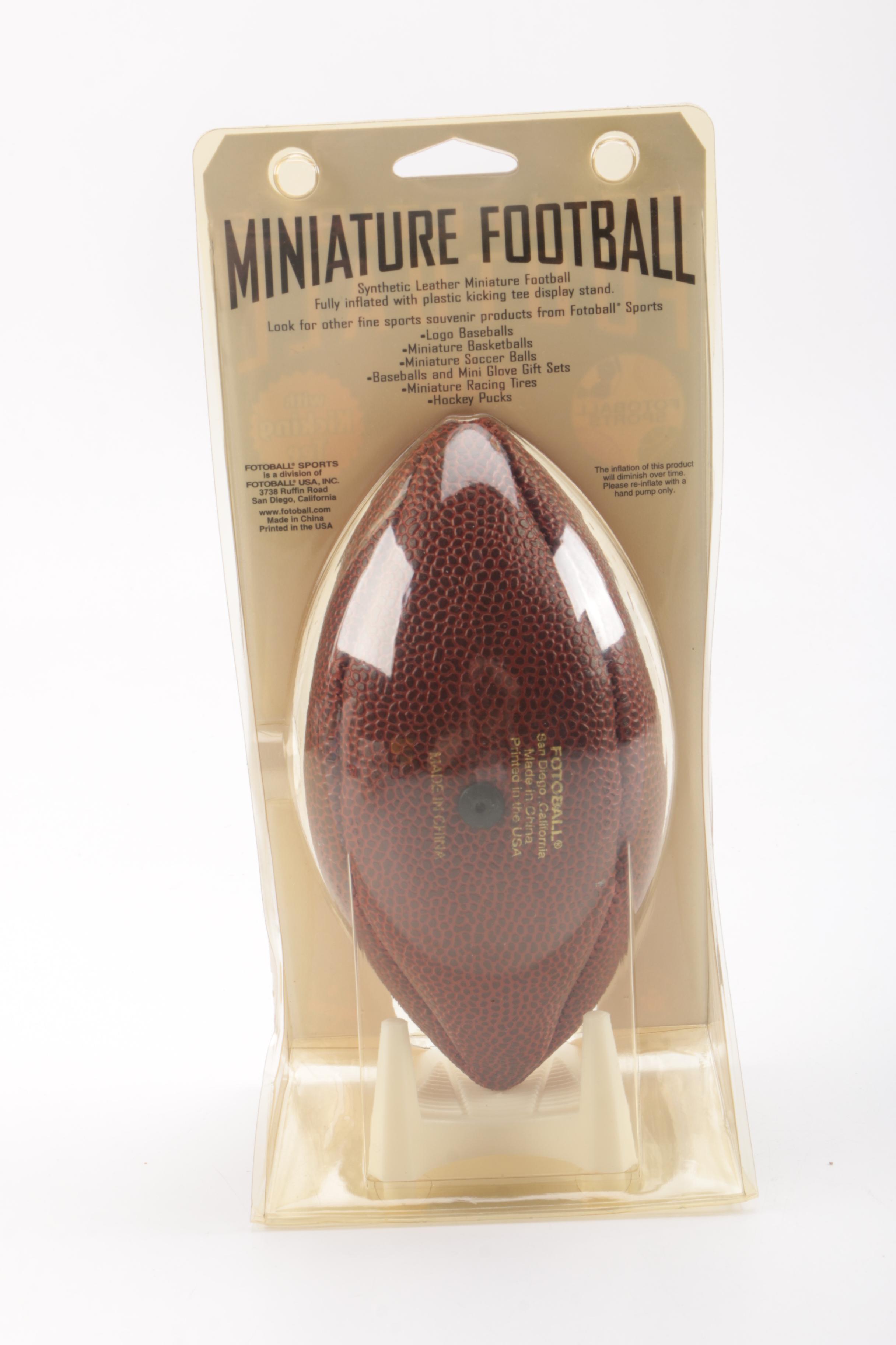 Assortment of Football Collectibles