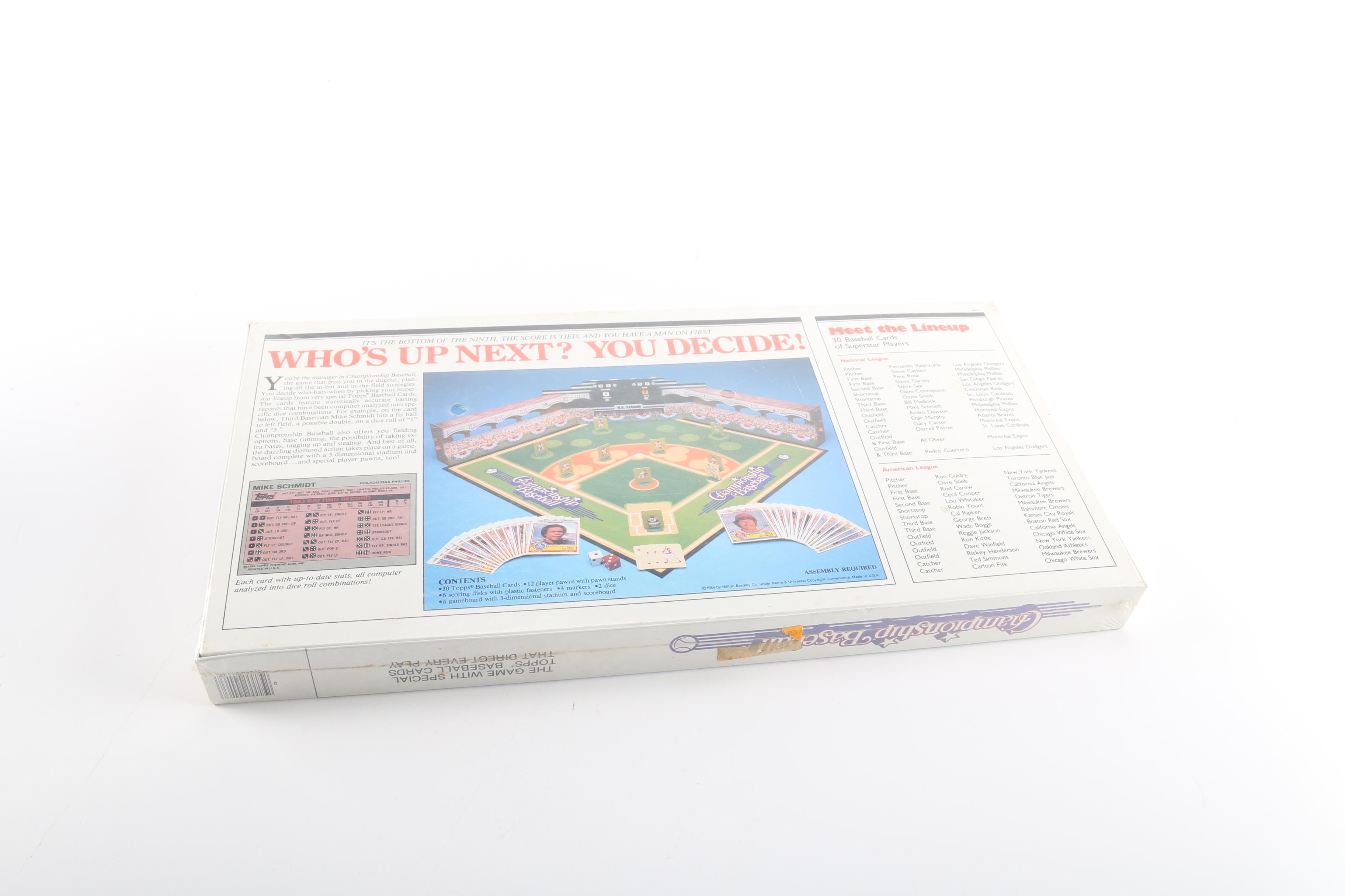 Milton Bradley Championship Baseball Board Game