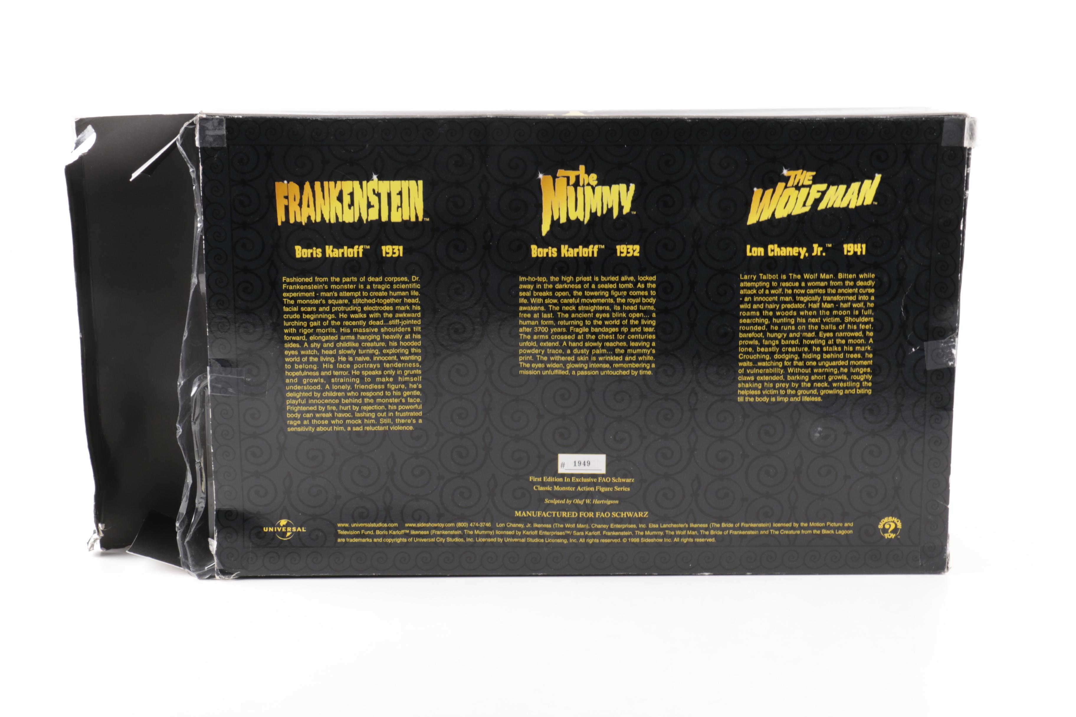 Collection of Classic Hollywood Monster Action Figures