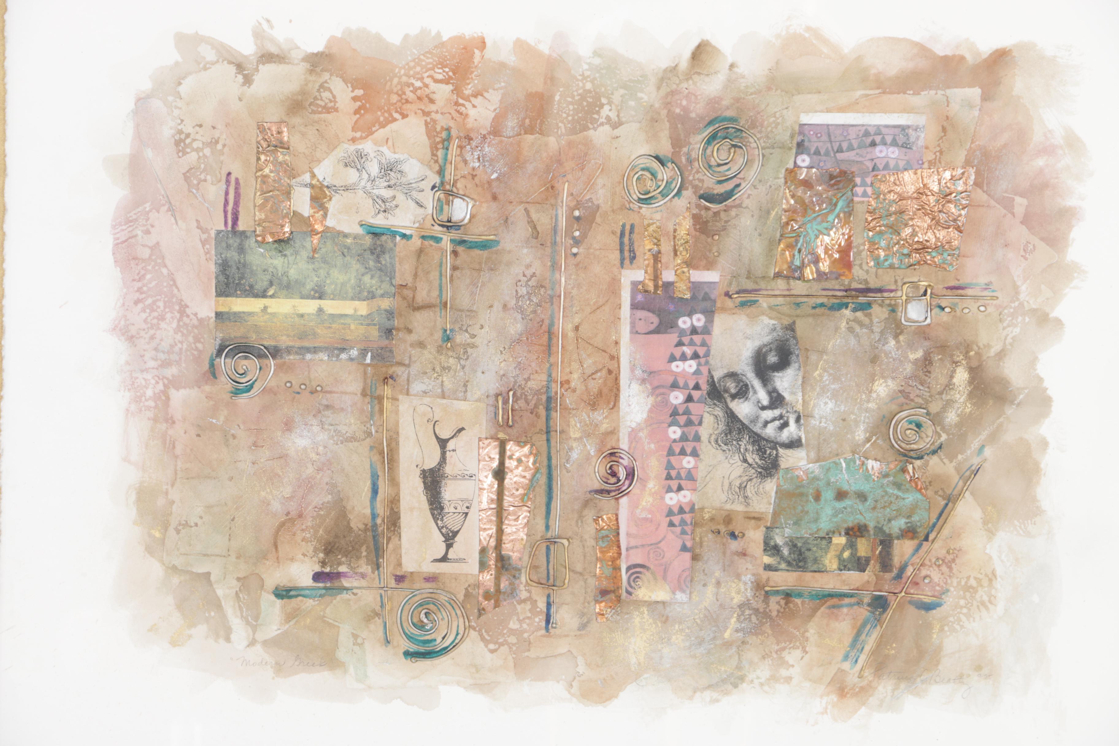 Patricia A. Beatty Mixed Media "Modern Greek"