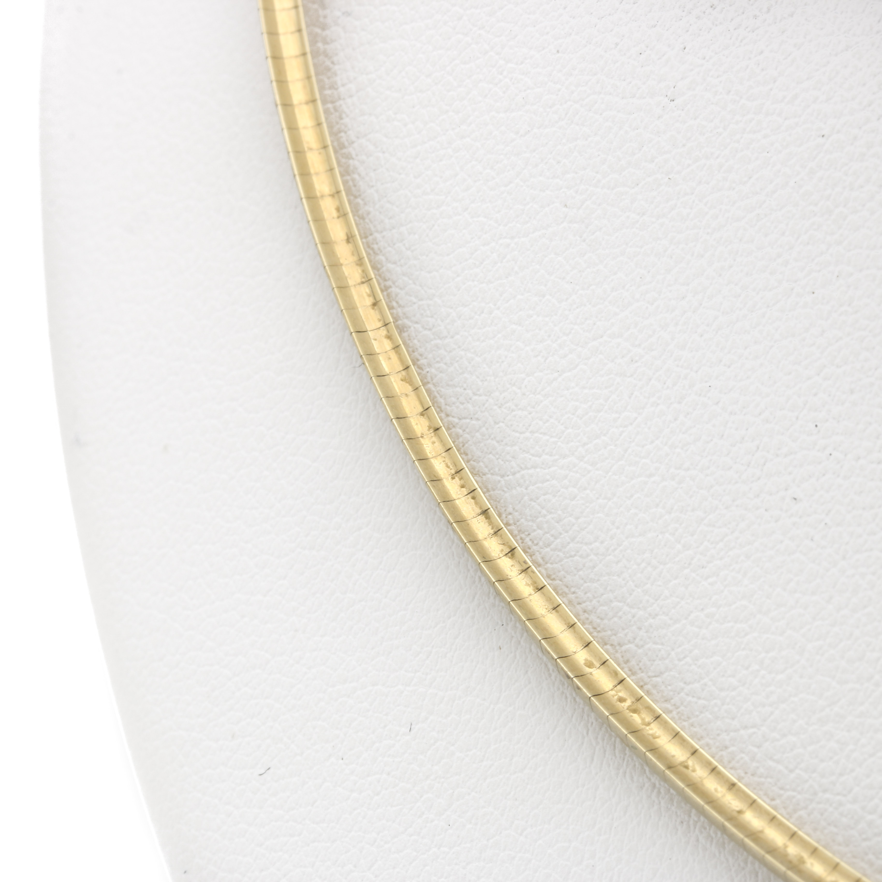 14K Yellow Gold Omega Chain Necklace