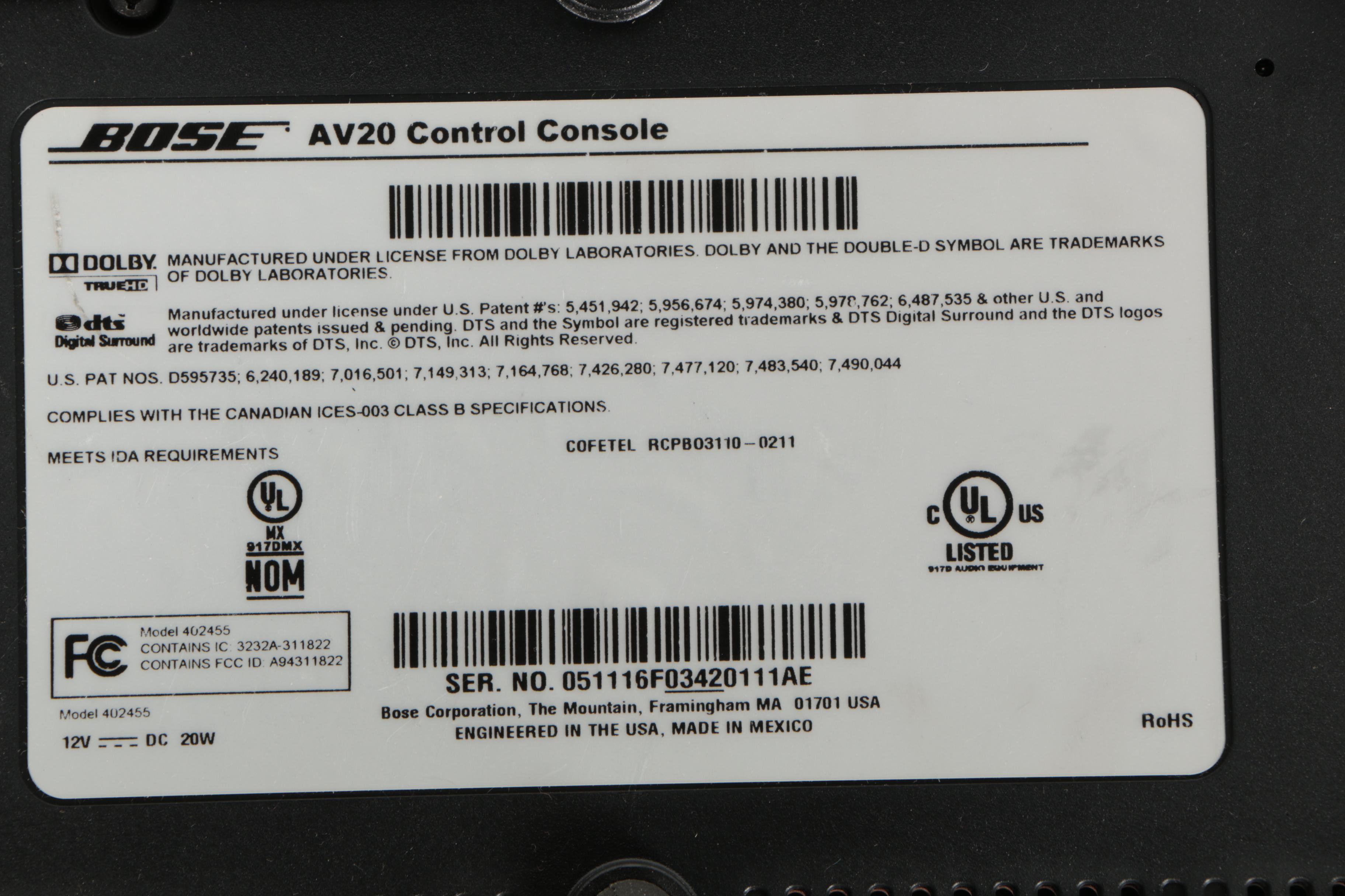 Bose Home Theater System