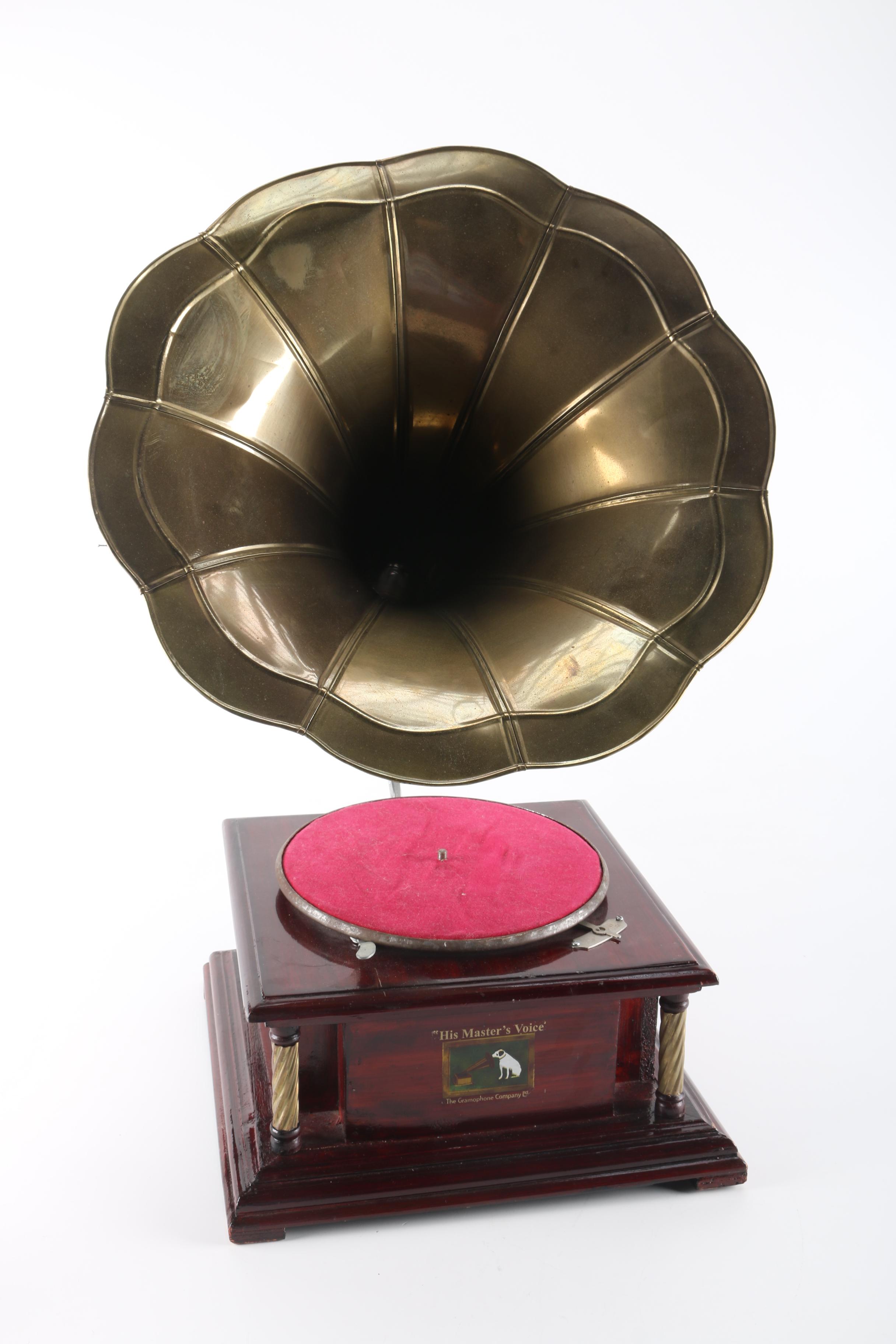 Vintage "His Master's Voice" Gramophone