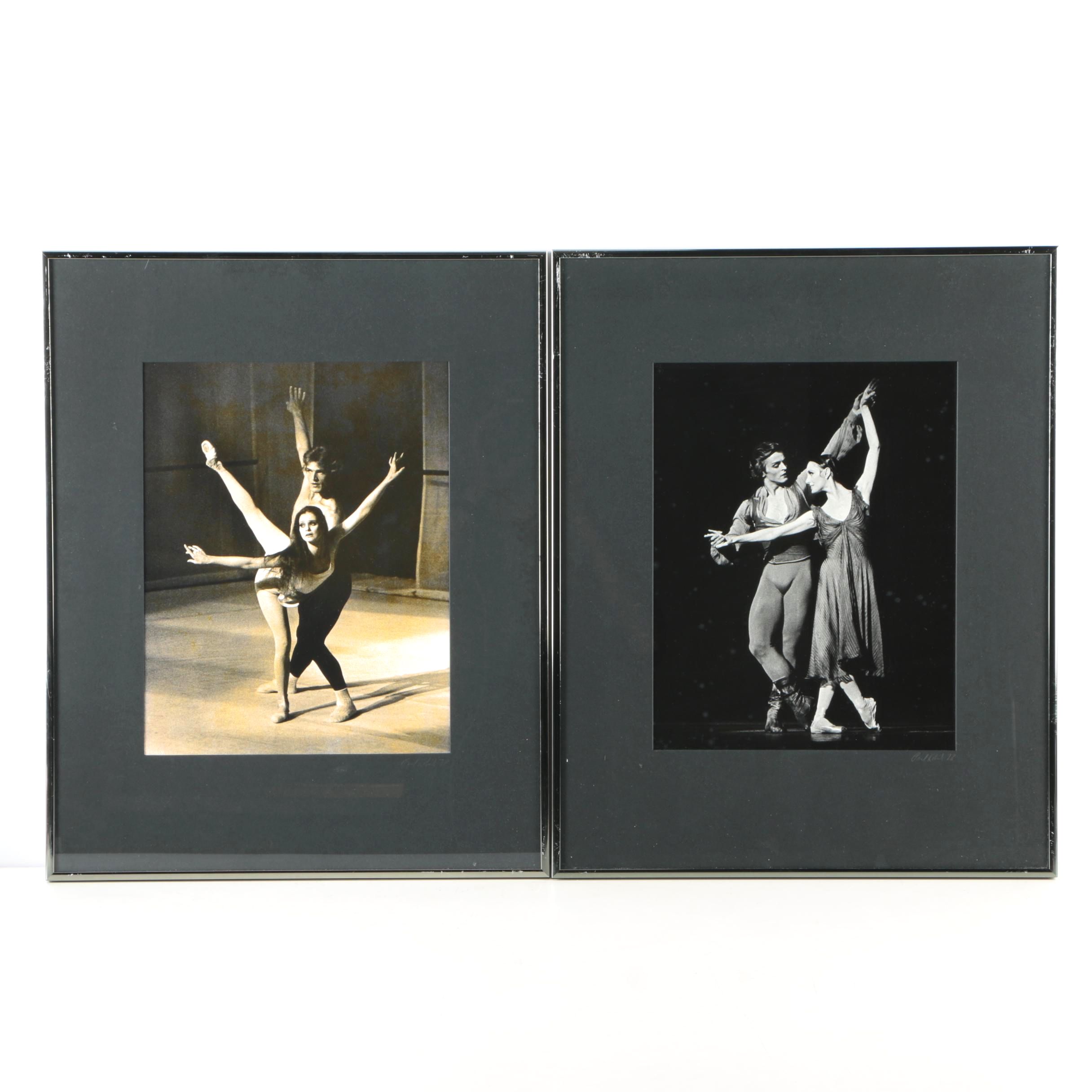 Paul Kolnik Signed Photographs of New York City Ballet Dancer Peter Martins