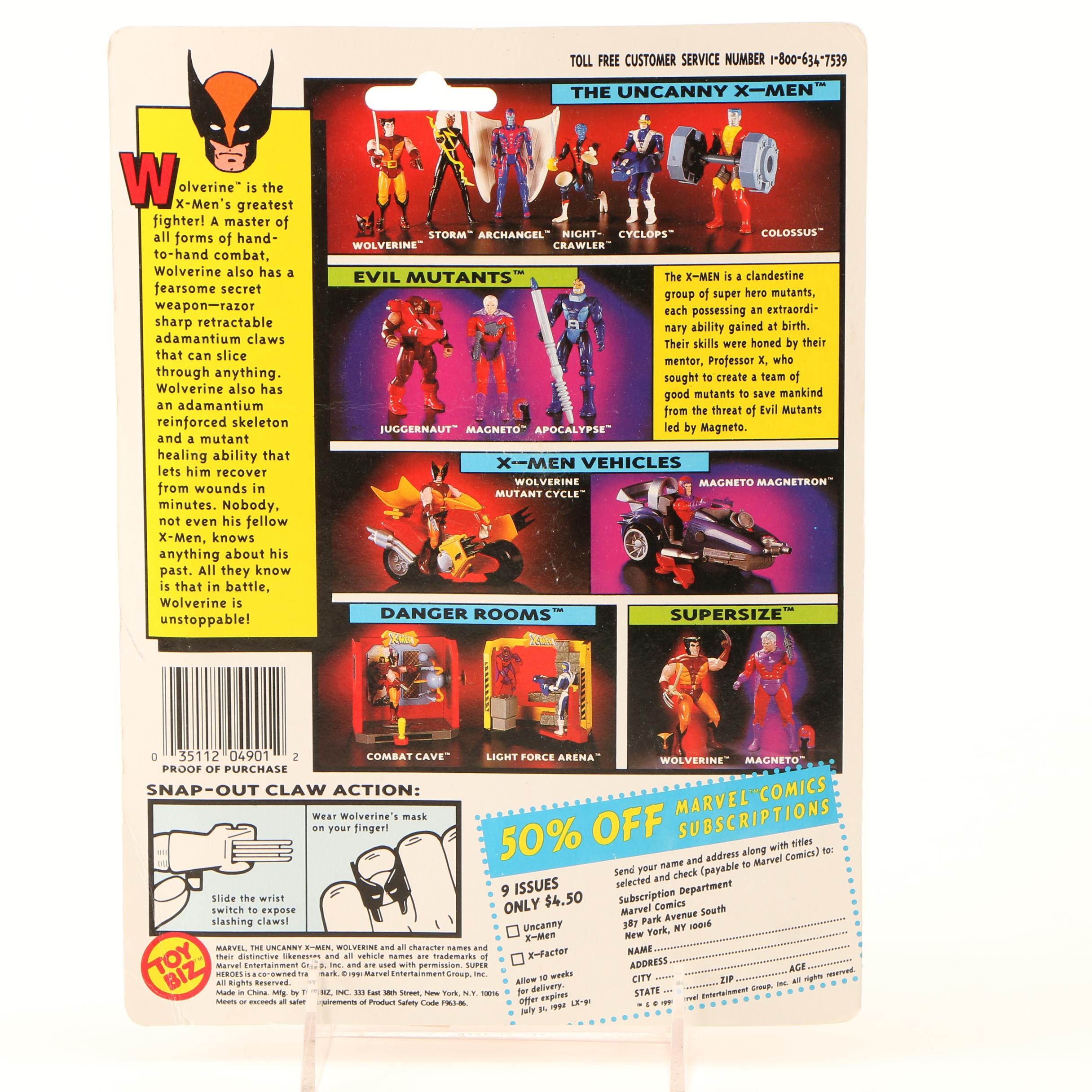 "The Uncanny X-Men" and "Maximum Carnage" Action Figures