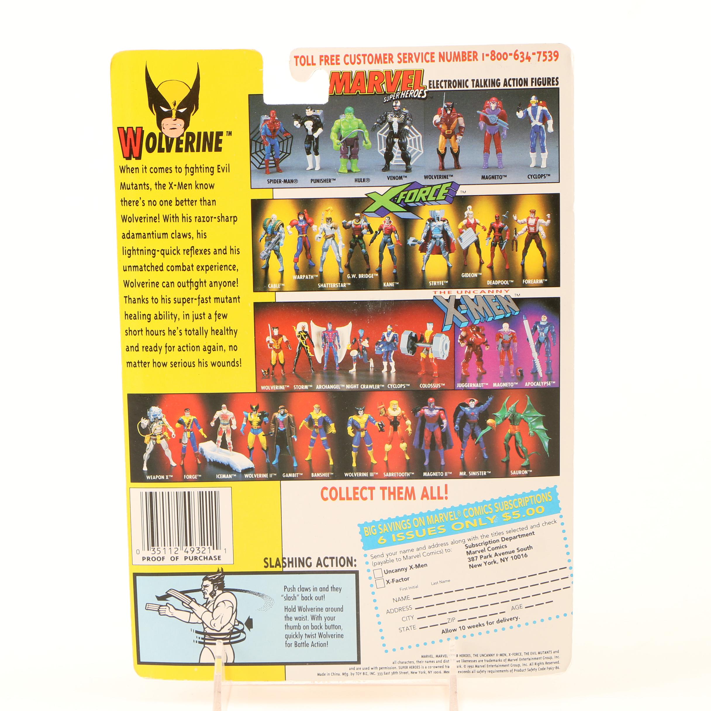 "The Uncanny X-Men" and "Maximum Carnage" Action Figures