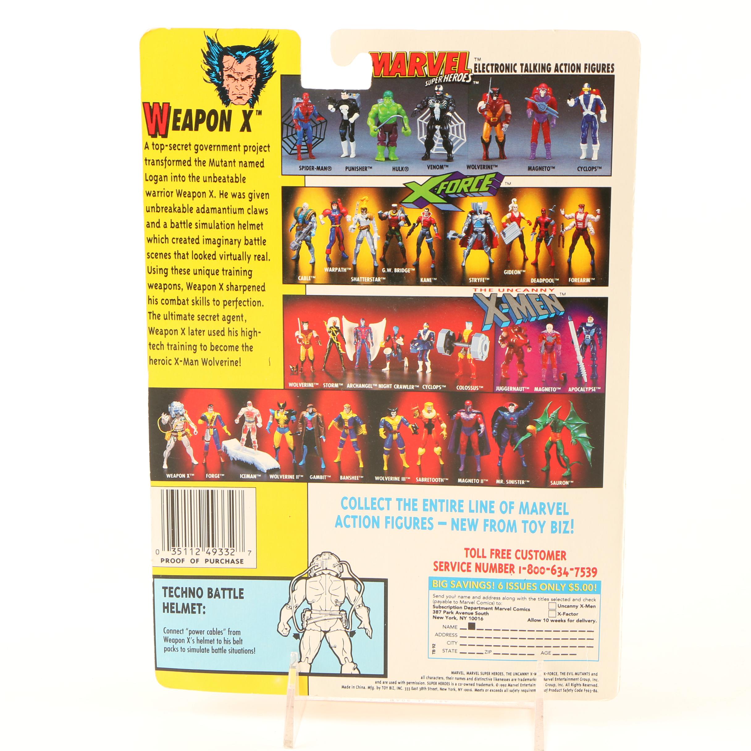 "The Uncanny X-Men" and "Maximum Carnage" Action Figures