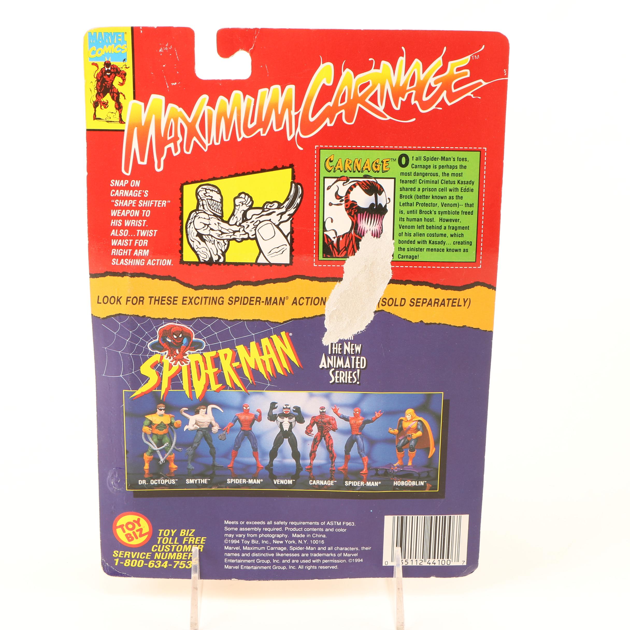 "The Uncanny X-Men" and "Maximum Carnage" Action Figures