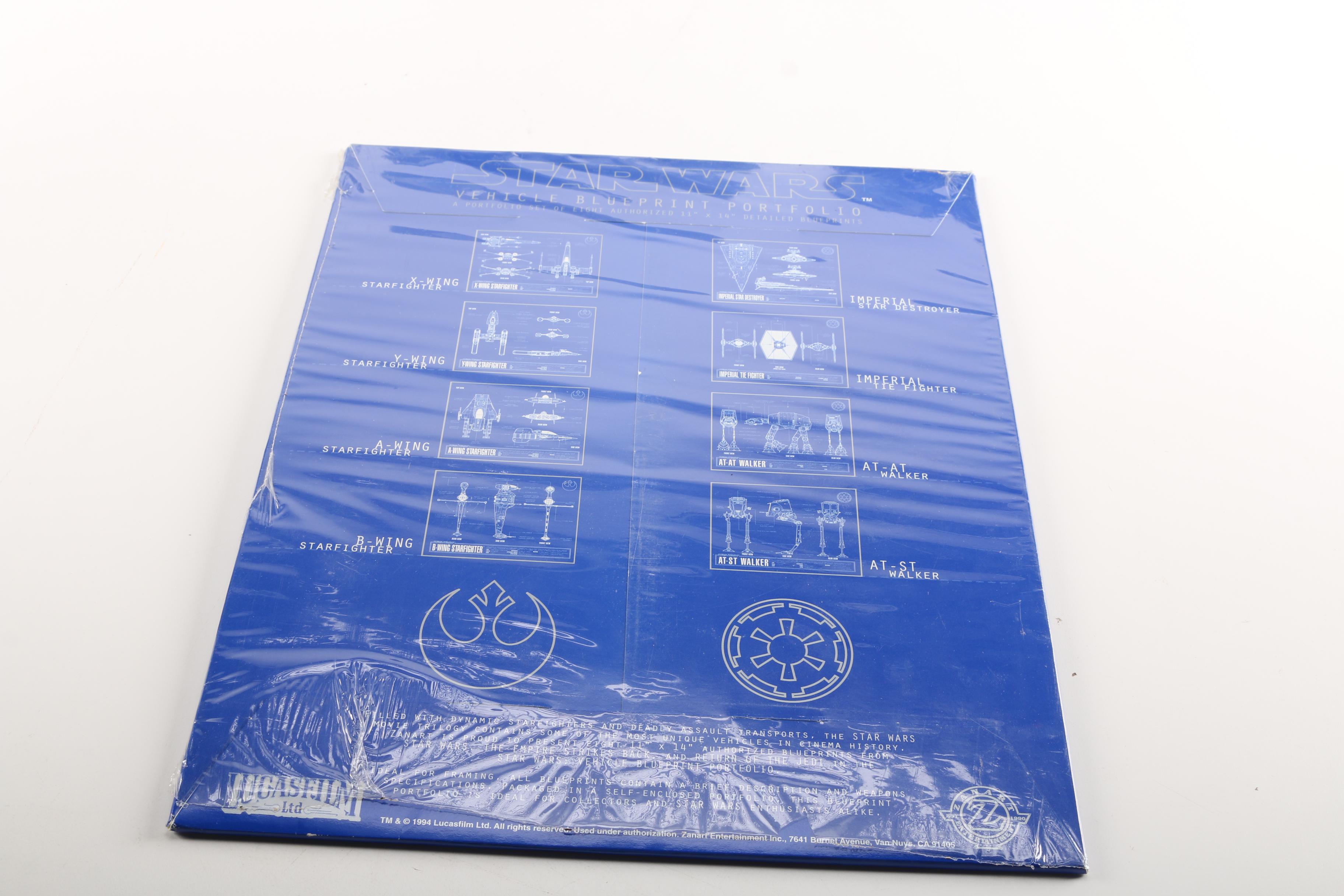 "Star Wars" Vehicle Blueprint Portfolio and Special Collector's Edition Chromart Prints