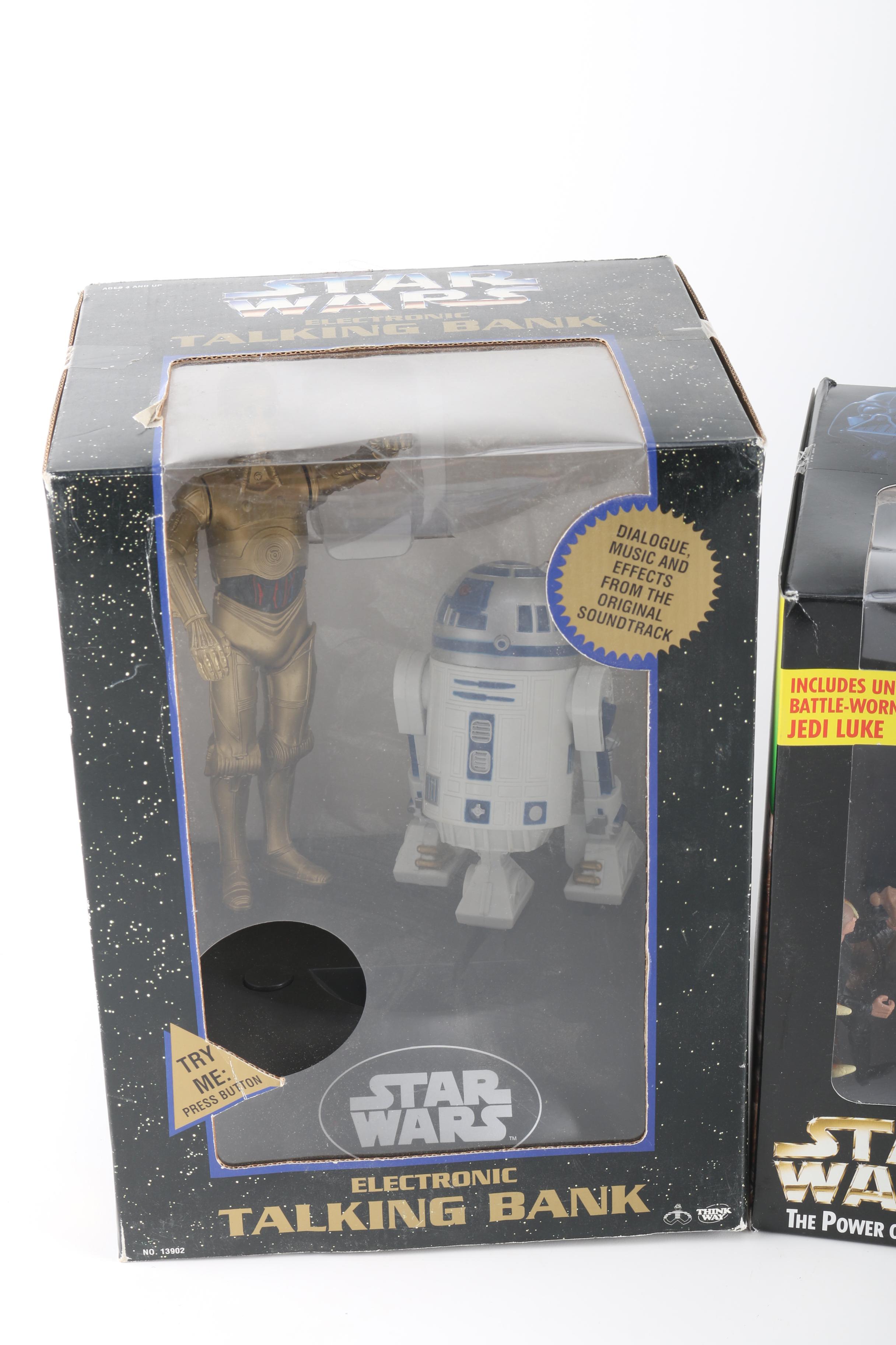"Star Wars" Talking Bank and Figurines