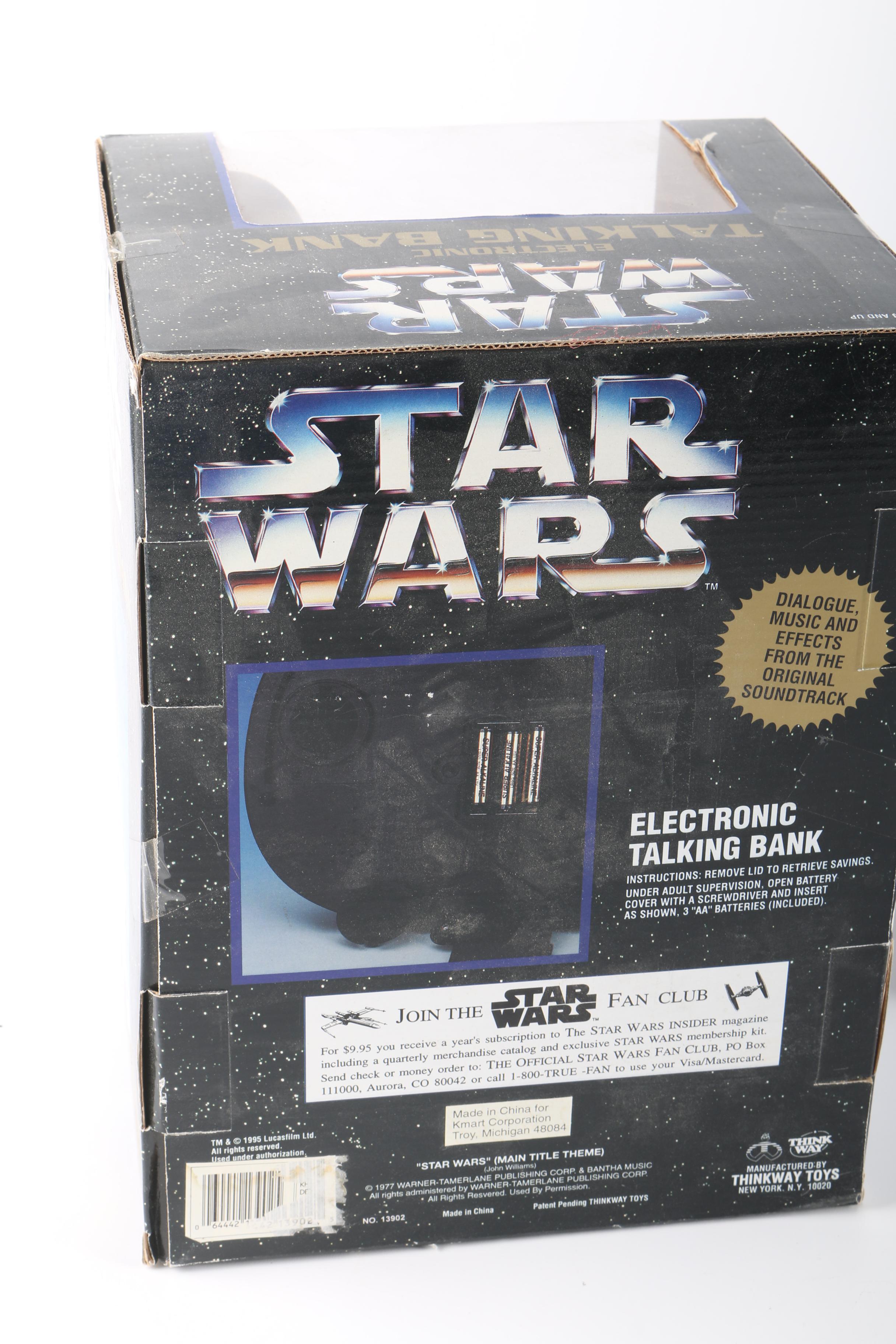 "Star Wars" Talking Bank and Figurines