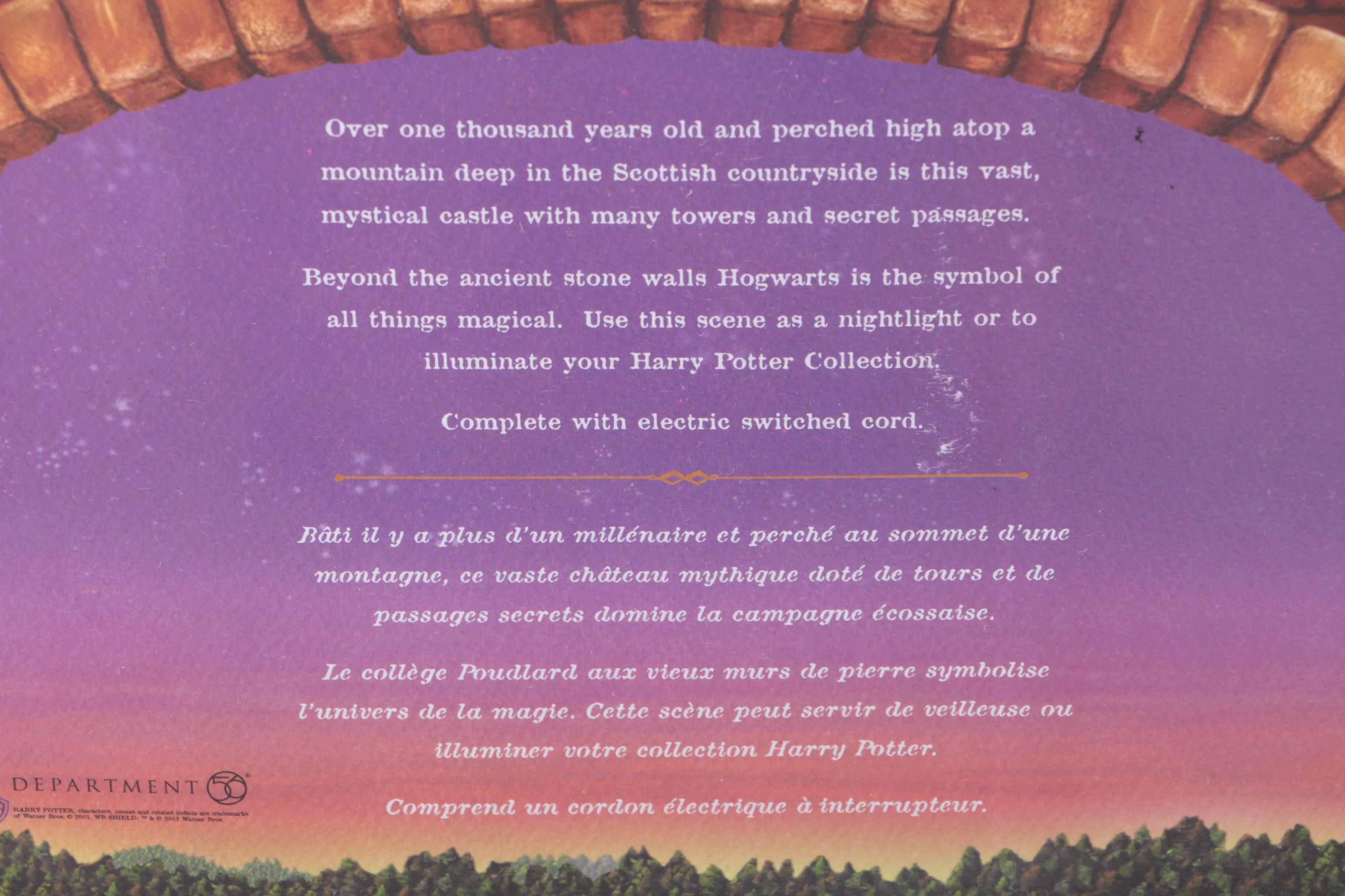 "Harry Potter" Department 56 Décor and Bachmann Train Set